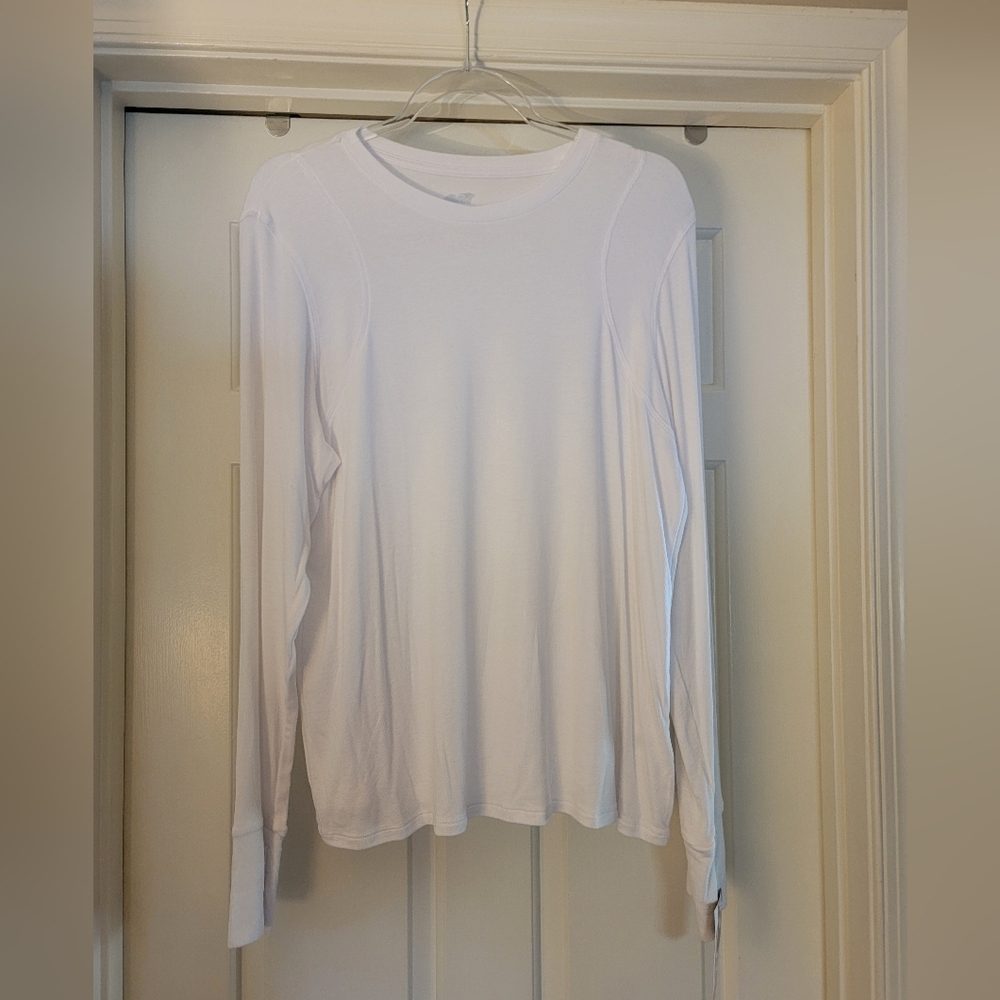 NWT - AVIA White Long Sleeve Activewear Shirt - XL (16-18)